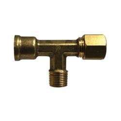 Brass plumbing fitting - Lead-Free 775 1/4 x 1/8 x 1/8 Tee
