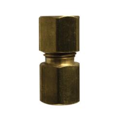 Brass adapter fitting, 3/8 inch compression x 1/4 inch female flared – 3/8 x 1/4 Compression x Female Flared Adapter