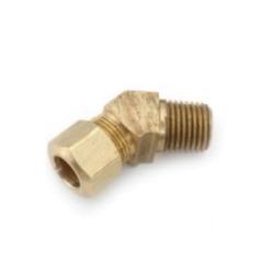 Lead-free 76945 brass 45° elbow fitting, 1/4 x 1/4 inch – Lead-Free 76945 1/4 x 1/4 45° Elbow
