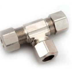 Lead-free 764 chrome-plated brass 3/8 inch compression tee for plumbing connections – Lead-Free 764 Chrome-Plated 3/8 Compression Tee
