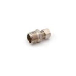 Lead-free 768 chrome-plated brass compression connector, 3/8 x 1/2 inch for plumbing connections – Lead-Free 768 Chrome-Plated 3/8 x 1/2 Compression Connector
