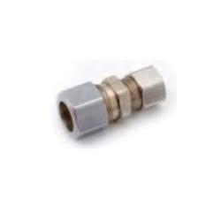 Lead-free 762 reducing chrome-plated brass union, 3/8 x 1/4 inch for plumbing connections – Lead-Free 762 Reducing Chrome-Plated 3/8 x 1/4 Union
