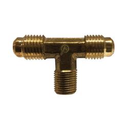 Lead-free brass reducing tee for connecting 1/2-inch to 3/8-inch tubing – Lead-Free 7405 1/2 x 3/8 Tee
