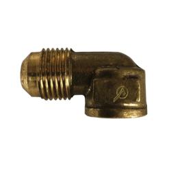 Lead-free plumbing elbow connector Lead-Free 7500 1/2 x 3/8 Elbow