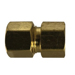 Lead-free brass fitting, 9/16-24 female flared x 3/8 compression, Lead Free 797 9/16-24 Female Flared x 3/8 Compression - Lead Free 797 9/16-24 Female Flared x 3/8 Compression