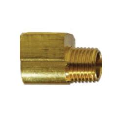 Brass short barstock 90-degree street elbow fitting with female NPT pipe thread to male NPT pipe thread - Lead-Free 7116 1/4 Street Elbow