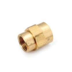 Brass light pattern reducing coupling with female iron pipe thread connections - Lead-Free 7119 1/2 x 1/4 Reducing Coupling