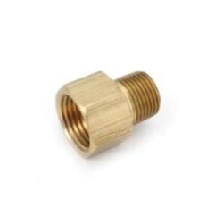 Brass pipe adapter fitting with female NPT pipe thread to male NPT pipe thread - Lead-Free 7120 3/8 x 1/4 Adapter