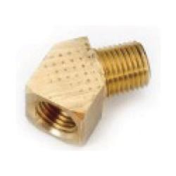 Brass 45-degree street elbow fitting with female NPT pipe thread to male NPT pipe thread - Lead-Free 7124 1/4 45° Street Elbow
