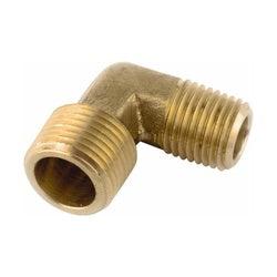 Lead-free brass 90-degree reducing male elbow fitting - Lead-Free 7130r 1/4 x 1/8 Reducing Elbow