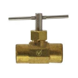 Brass plumbing fitting - Lead-Free 7304 Pipe 1/8 Needle Valve
