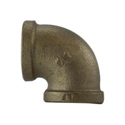 Solid red bronze elbow connector designed for piping applications and compliant with lead-free standards –  Lead-Free 1/2 Red Bronze Elbow