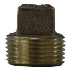 Precision-cast lead-free red bronze cored plug engineered for secure and leak-resistant pipe terminations – Lead-Free 1/2 Red Bronze Cored Plug
