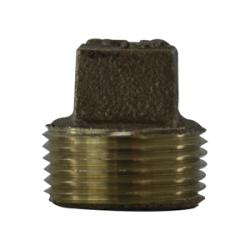 A sturdy lead-free red bronze solid plug designed for sealing pipe openings – Lead-Free 1 Red Bronze Solid Plug