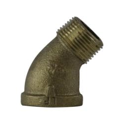 A heavy-duty lead-free red bronze 45-degree street elbow crafted for long-lasting performance in pipe systems – Lead-Free 1/2 Red Bronze 45 Street Elbow.
