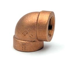 Thick-walled red bronze reducing elbow 1 x 1/2 Extra Heavy Reducing Elbow