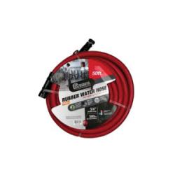 Red Water Hose with Fittings - 5/8 x 50 x 150 Pounds Per Square Inch Red Water Hose with Fittings