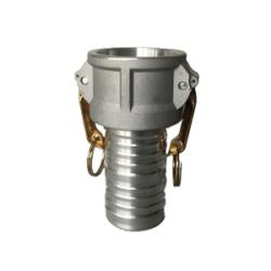 Camlock Part C coupler with locking arms 8 Part C Aluminum with 4 Brass Handles