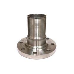 High-quality stainless steel 316 Crimplok comb nipple with flange for 1-1/2 inch applications, showcasing its robust structure and clean finish – 1-1/2 Crimplok Comb Nipple Stainless Steel 316 with Flange