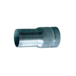 A silver-colored Victaulic plain combination nipple, 2-1/2 inches in size, for plumbing use - 2-1/2 Combination Nipple Victaulic Plain