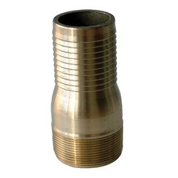 Brass combination nipple with 2-1/2 inch connection for lightweight plumbing and industrial applications – 2-1/2 Combination Nipple Brass
