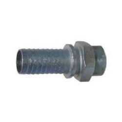 A high pressure male stem hose fitting with barbed stem end, made of carbon steel and plated finish - 1/2 High Pressure Male Stem
