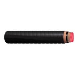 Heavy-duty industrial vacuum hose, 8" diameter with 1/4" red tube, 32-foot roll for durable suction and material handling + 8" Heavy-Duty Industrial Vacuum Hose 1/4" Red Tube 32' Roll
