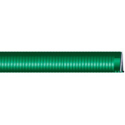 Helix polyvinyl chloride suction hose with included fitting part 1 Saturn Solid Olive Green Polyvinyl Chloride Suction