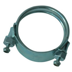 Steel left hand spiral clamp, designed to fit into the valleys of corrugated suction hoses for a secure, high-pressure seal - 8 Spiral Clamp Left