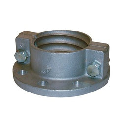 Aluminum Split Flange, consisting of two semi-circular halves designed to fit around a flanged pipe or fitting - 3 Split Flange Aluminum for Material Handling Hose
