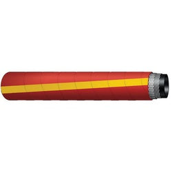 A steam hose with reinforced design and steel cord reinforcement, designed for high-temperature and high-pressure applications -
- 2 x 50' Chlorobutyl Steam 250