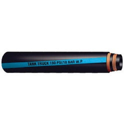 Black hose with blue stripe - 3/4 Tank Truck Blue Stripe 100' Roll