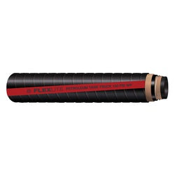 Flexlite tank truck drop hose, reinforced with high-tensile synthetic cord and a steel wire helix, designed for transferring petroleum products - 3 Flexlite Tank Truck Drop 150 Pounds Per Square Inch Red