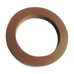 A brown circular Viton gasket designed for 4-inch fittings, intended for use in plumbing, industrial, and pneumatic systems. - 4 Viton Gasket