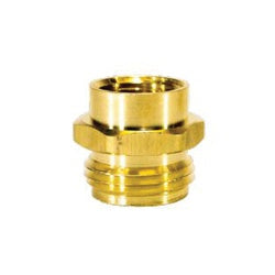 Durable brass adapter for hose-to-pipe connections — 3/4 x 1/2 Male Garden Hose to Female Pipe Thread