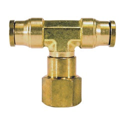 High-quality DOT-compliant push-to-connect female swivel branch tee engineered for secure air line branching – 1/4 x 1/4 Push-to-Connect DOT Female Swivel Branch Tee
