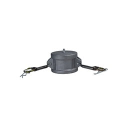 Precision aluminum dust cap sized for fittings, medium-light pattern construction for reduced weight and protective coverage – 6 Dust Cap Aluminum Medium-Light Pattern
