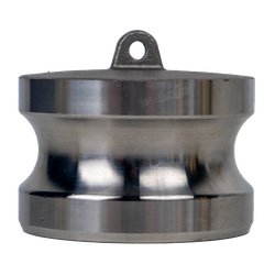 Durable dust plug manufactured from 316 stainless steel, suitable for low-pressure environments and contamination prevention – 2 Dust Plug Stainless 316 - Low Pressure