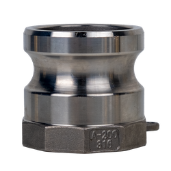 Corrosion-resistant 316 stainless steel Part A adapter, intended for low-pressure use and reliable system connection – 3/4 Part A Stainless Steel 316 – Low Pressure