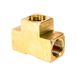 Heavy duty brass tee fitting for plumbing connections – 3/8 Female Iron Pipe Brass Tee