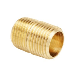 Durable yellow brass nipple with precise threading for secure plumbing connections – 3/4" x Close Yellow Brass Nipple
