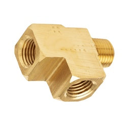 Durable 1/4 inch female to male to female iron pipe brass street tee for plumbing connections – 1/4 Female Iron Pipe x Male Iron Pipe x Female Iron Pipe Brass Street Tee