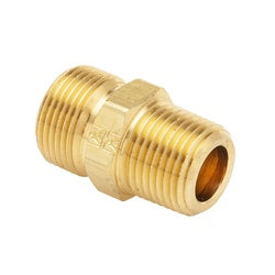 High-strength brass metal providing leak-free and stable hose connections – 1/2 x 3/8 Hose End Adapter.