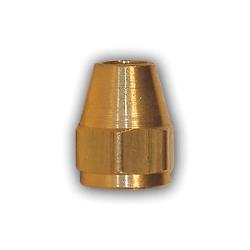 Precision-machined metal connector designed for secure flared tube fastening in small-diameter systems – 1/8 Short Flare Nut SAE