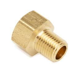 High-strength brass providing leak-free and stable inverted male connector performance – 1/2 x 3/8 Inverted Male Connector SAE.