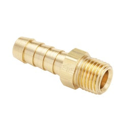 Brass hose barb fitting for connecting hoses to threaded pipes – 3/4 Hose Inner Diameter x 1/2 Male Pipe Thread Hose Barb