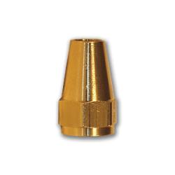 Durable brass metal featuring tapered internal design for tight and secure flare joints – 3/16 Long Flare Nut.