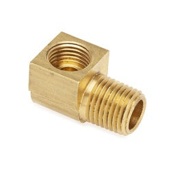 Female inverted flared to male pipe thread 90-degree elbow - 3/8 x 3/8 Male Pipe Thread Inverted Flared Male Elbow
