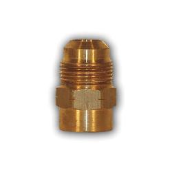 Brass flare adapter with female and male threaded ends for secure tubing connection – 3/8 Female Flare x 1/4 Male Flare Flare Adapter