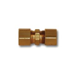 Precision brass compression union for industrial and automotive tubing – 5/16 Outside Diameter Compression Union